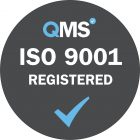 ISO 9001 Registered - Grey