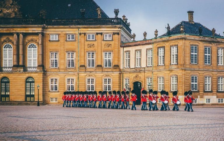 Copenhagen Royal Palace and guards