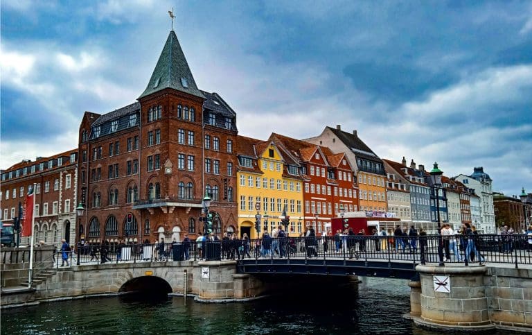 Nyhavn waterfront district in Copenhagen